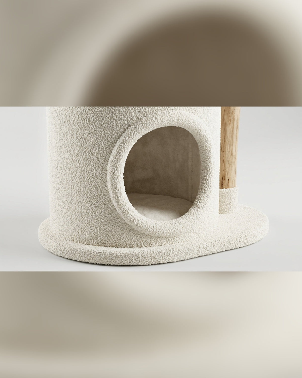 arbre à chat bohème design 117 cm en bois naturel
