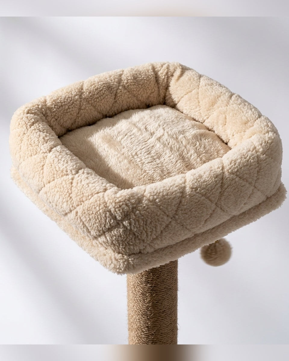 arbre à chat design 130 cm en sisal naturel