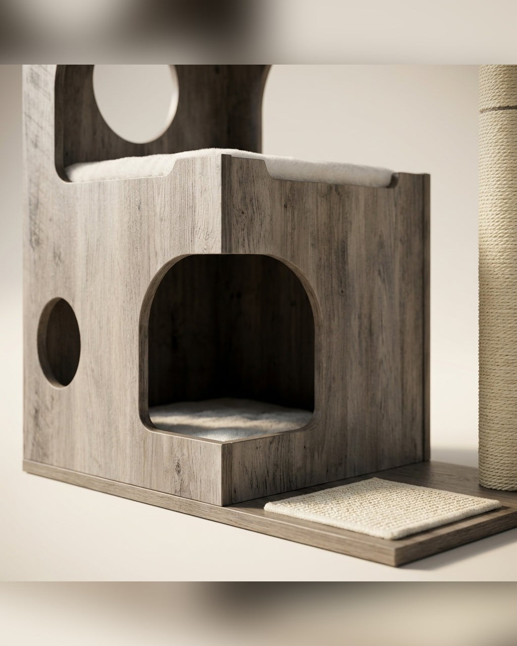 Arbre à Chat Design Bois