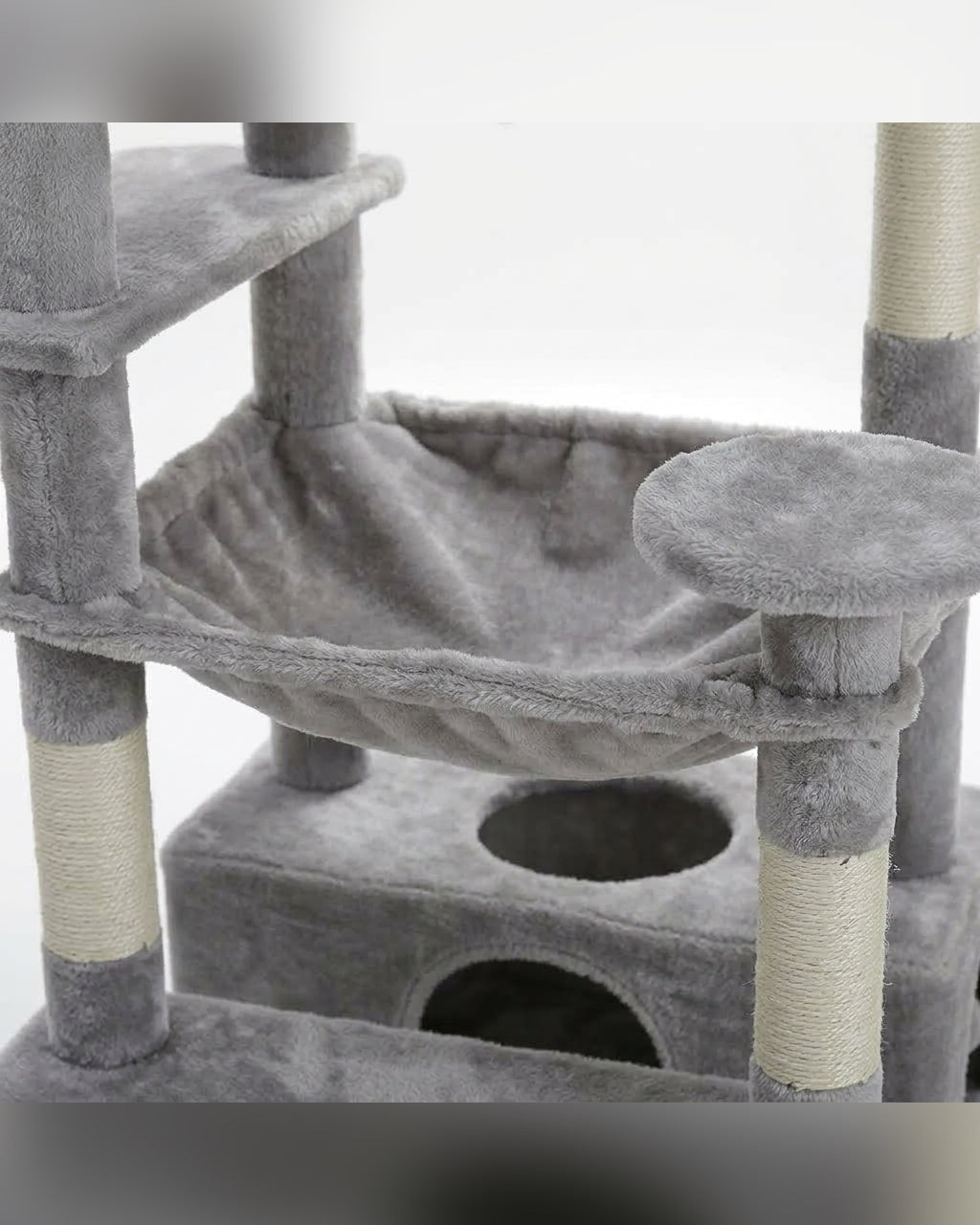 Arbre à Chat Géant XXL — Grand Confort avec Niche & Hamac