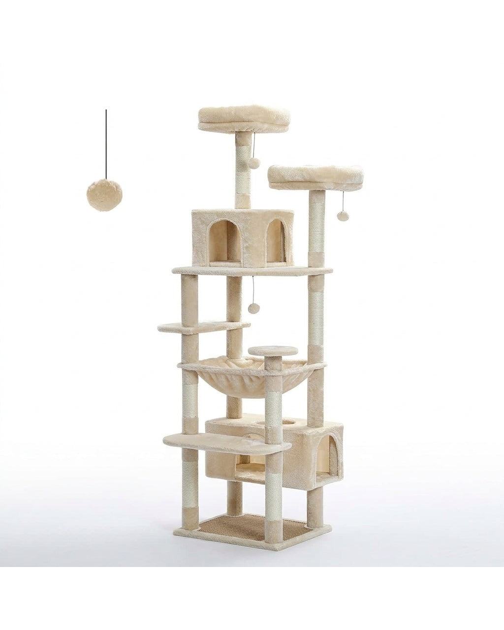 Arbre à Chat Géant XXL — Grand Confort avec Niche & Hamac