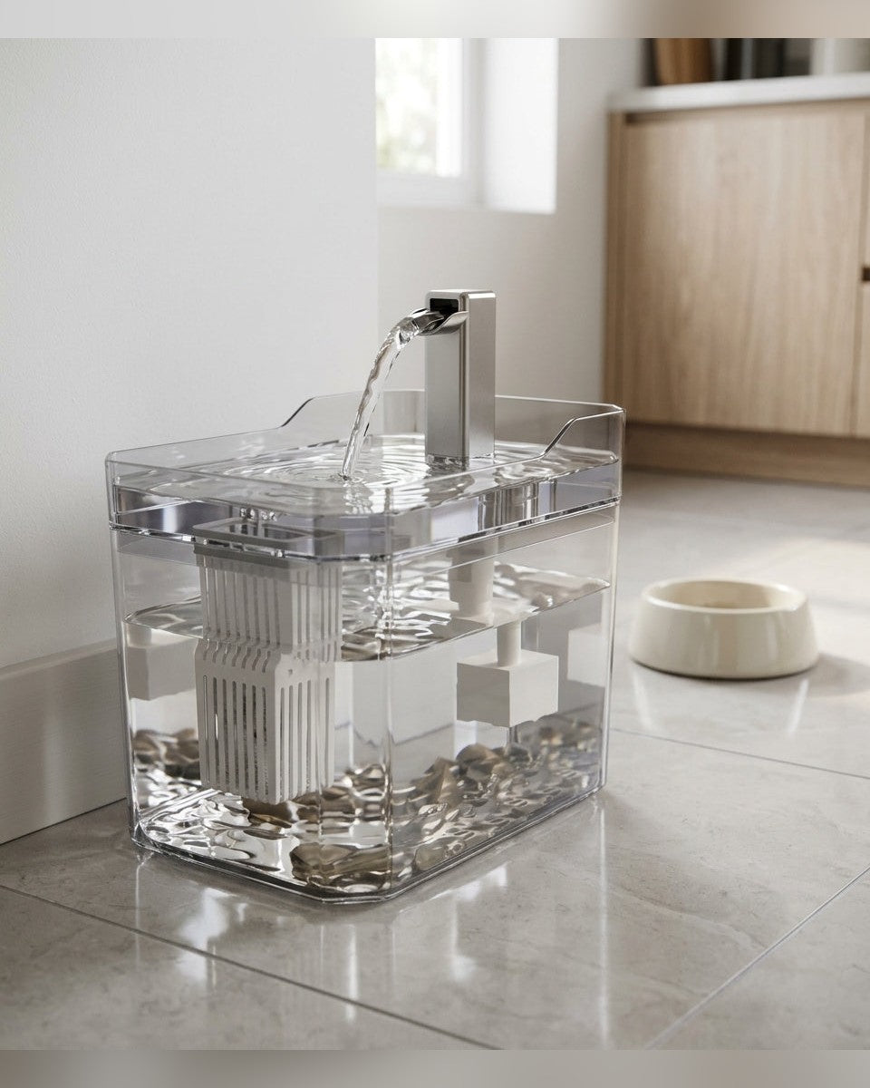 fontaine à eau pour chat 1,5 l usb-c avec filtre